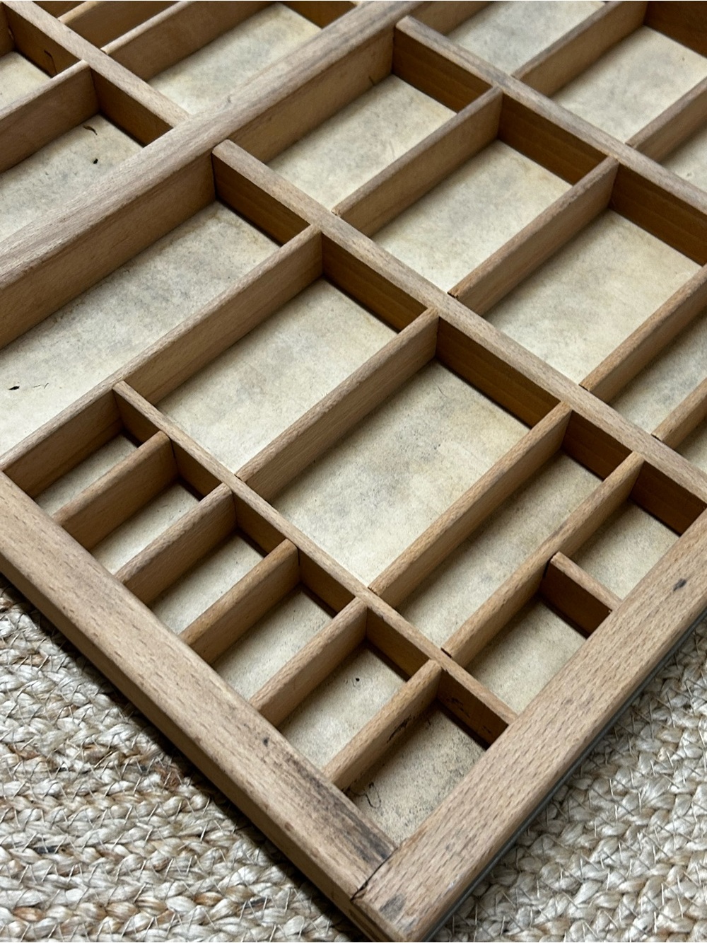 Vintage Hamilton Letterpress Typeset Printers Tray Wooden Curio Display Shelf - Picture 3 of 8